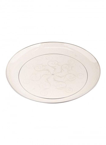 240-Piece Plastic Plate Set White 7inch