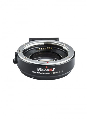Lens Mount Adapter Ring For Canon EF Series Lens To EOS EF-M Mirrorless Camera Black/Silver