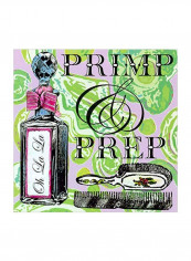 Decorative Wall Poster Green/Violet/Black 14x14inch