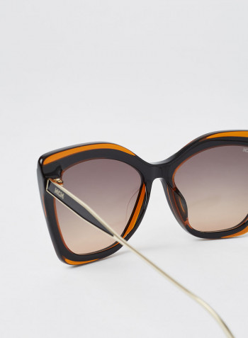 Women's Full Rim Acetate Butterfly Sunglasses - Lens Size: 55 mm