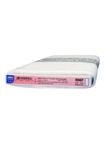 Fusible Sheerweight Fabric White