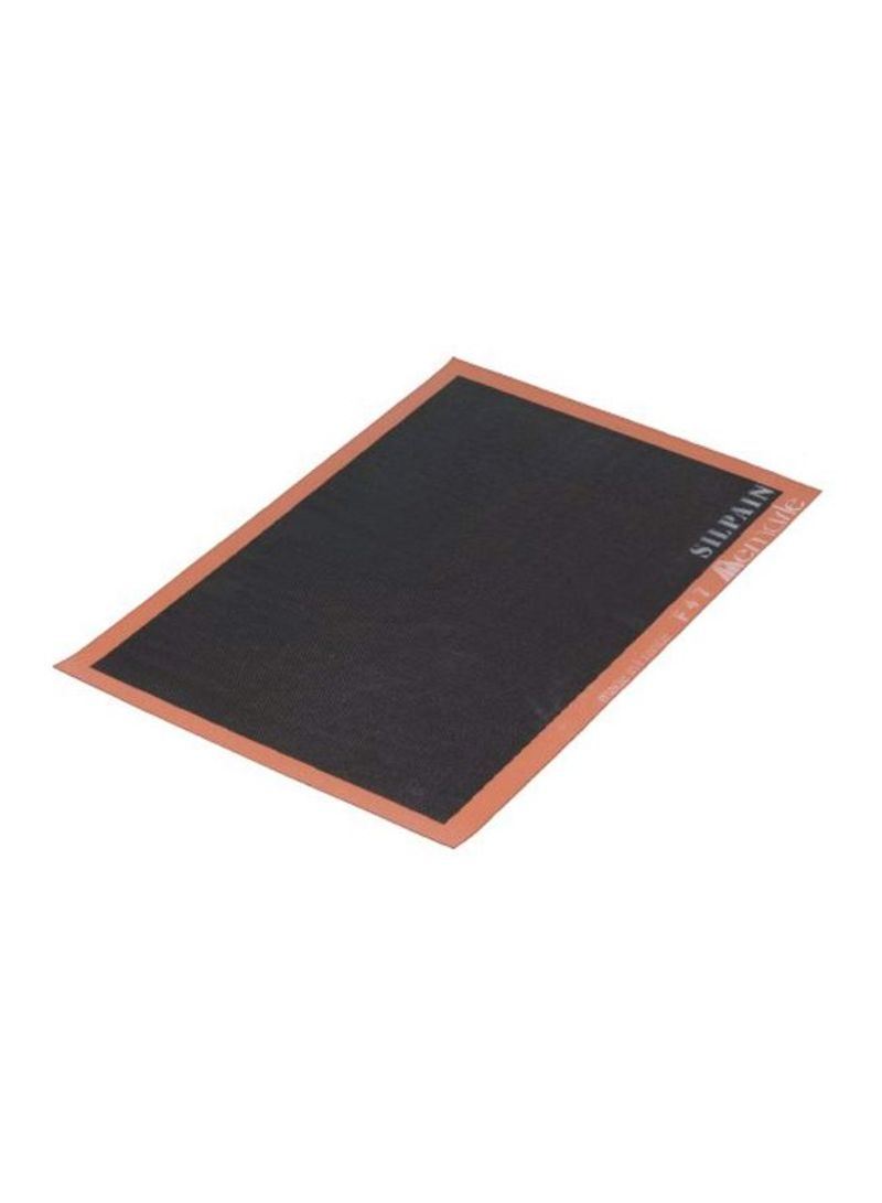 Perforated Texture Baking Mat Black/Orange 16.5x24.5x0.1inch