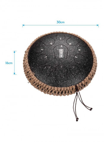 11 Notes Portable Steel Tongue Drum With Mallets