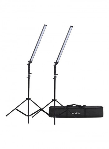 LED Photography Lighting Kit Black/White