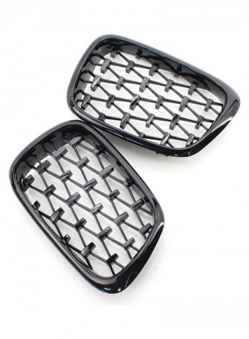 2-Piece Front Bumper Kidney Grille for 97-03 BMW E39 525i 528i 530i 540i M5