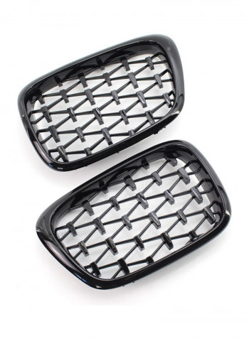 2-Piece Front Bumper Kidney Grille for 97-03 BMW E39 525i 528i 530i 540i M5