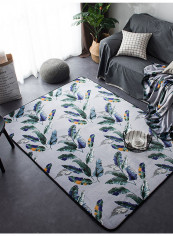 Floral Pastorable Style Antiskid Area Rug Multicolour 50x85centimeter