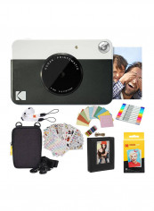 Printomatic Instant Print Camera 10MP Black And Accessory Bundle