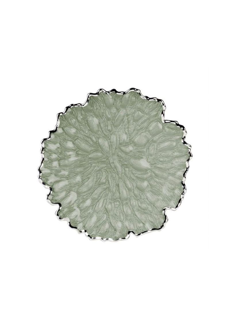 Moss Decorative Glass Bowl Grey 32.5centimeter