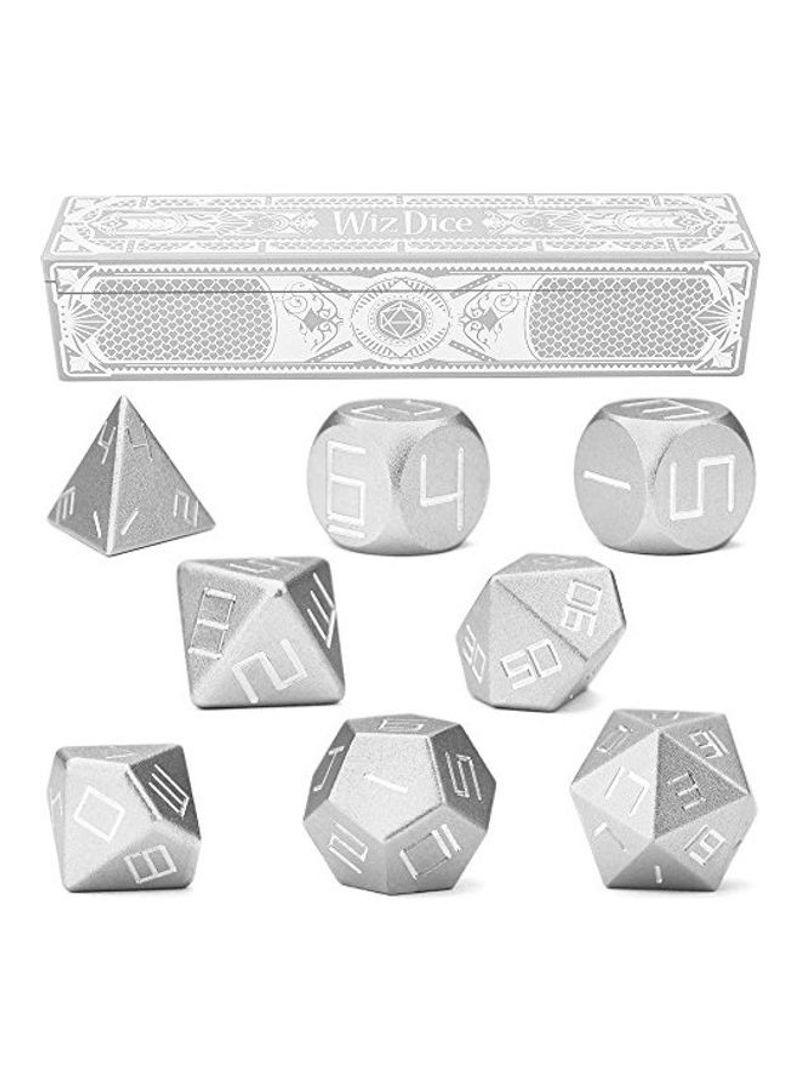 Pack Of 8 Masterwork Precision Polyhedrals With Strongbox