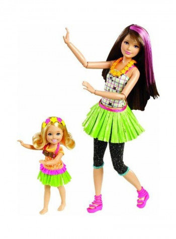 Sisters Hula Dance Skipper And Chelsea Doll Set