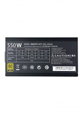 550W Full Modular Power Supply Unit Black