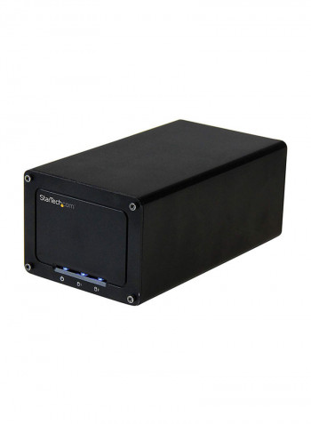 USB 3.1 Dual SATA External Hard Drive Enclosure 3.5inch Black