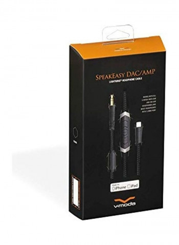 Speakeasy DAC/AMP 3-Button Lightning Cable 53inch Black