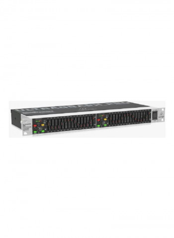 Ultragraph Pro 15 Band Stereo Graphic EQ With FBQ Amplifiers/Pre-Amplifiers FBQ1502HD Black