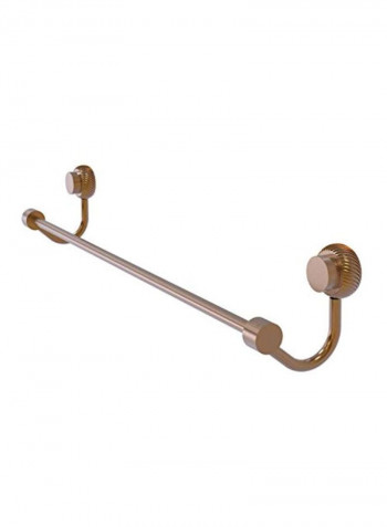 Venus Collection Twist Accent Towel Bar Brushed Bronze 24inch