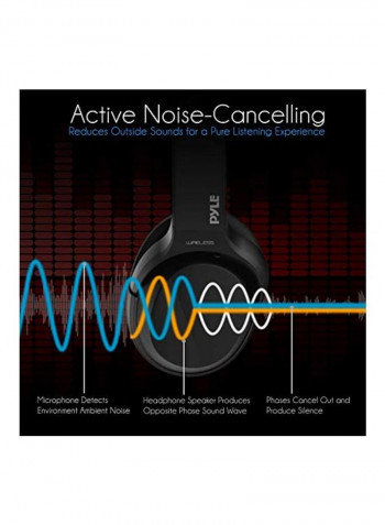Bluetooth Over-Ear Headphones With Mic Black/Grey