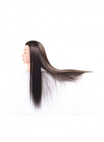 Cosmetology Mannequin Head Hair Black 26inch