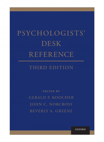 Psychologists' Desk Reference Hardcover