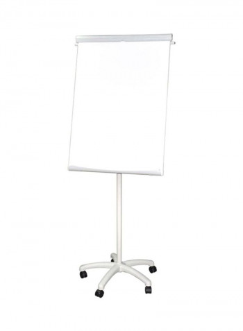 Flip Chart Stand With Wheels,70 x 100cm White/Grey/Black