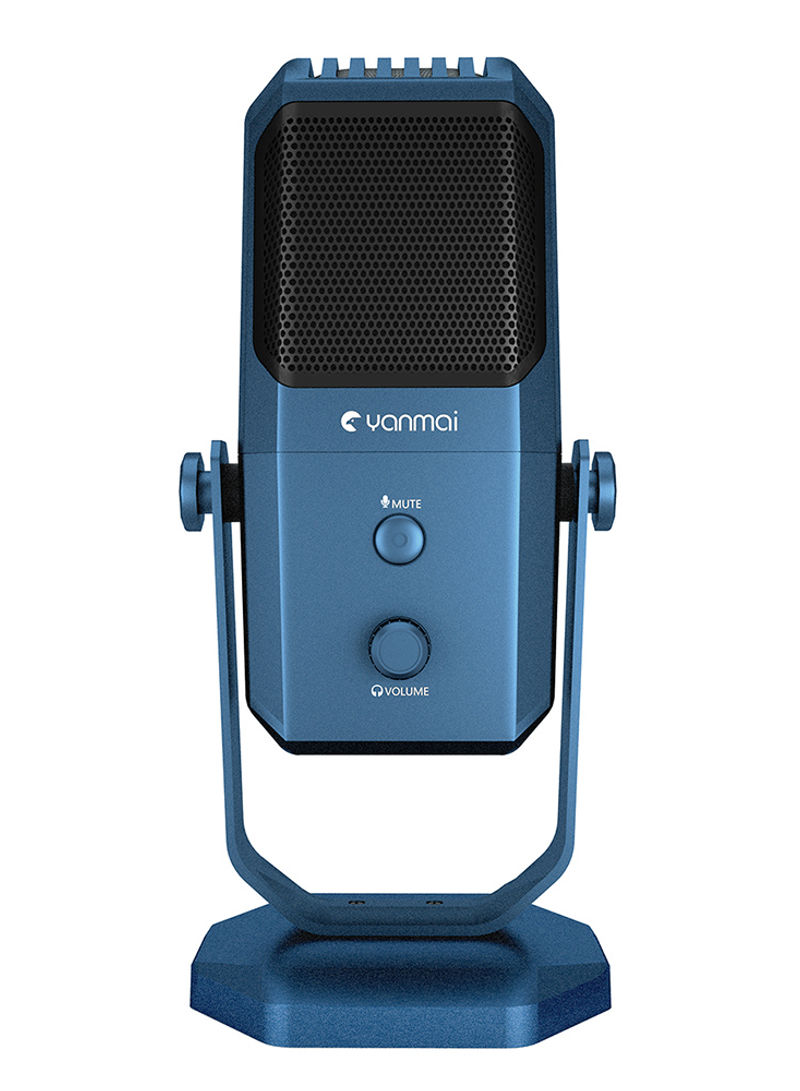 Studio Recording USB Condenser Microphone 25.00*11.00*17.00cm Blue