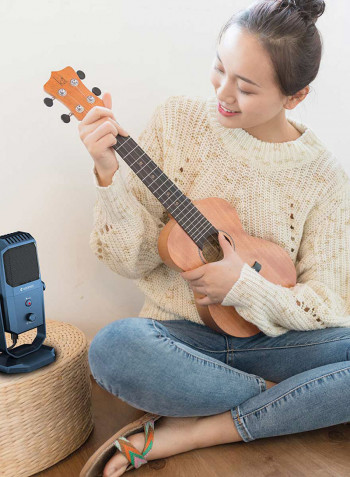 Studio Recording USB Condenser Microphone 25.00*11.00*17.00cm Blue