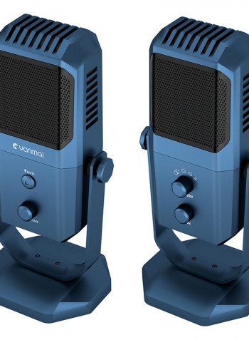 Studio Recording USB Condenser Microphone 25.00*11.00*17.00cm Blue