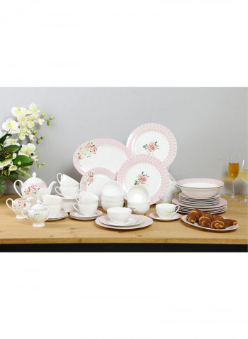 47-Piece Floral Dinner Set Multicolour 10.5x8x9inch