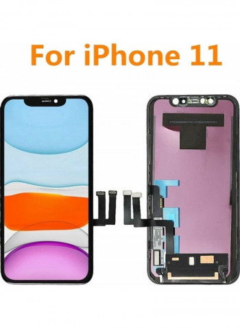 LCD Display Touch Screen Digitizer Assembly Parts Replacement for iPhone 11 Black 15.5x7x0.5cm Black