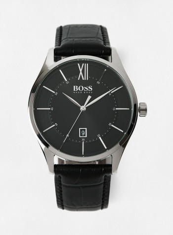 Men's Distinction Water Resistance Leather Analog Watch 1513794