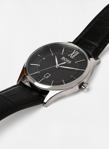 Men's Distinction Water Resistance Leather Analog Watch 1513794