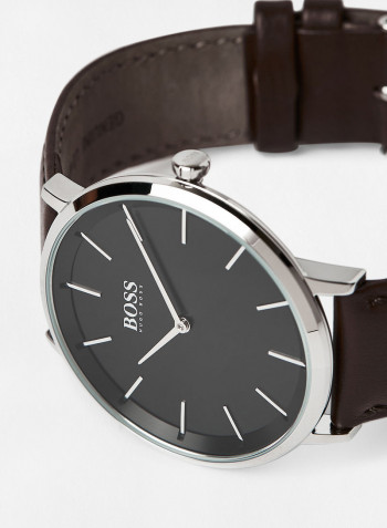 Men's Skyliner Water Resistance Leather Analog Watch 1513829