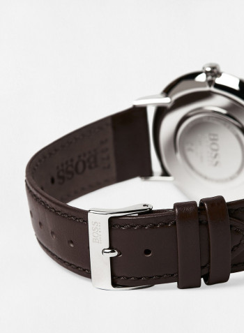 Men's Skyliner Water Resistance Leather Analog Watch 1513829
