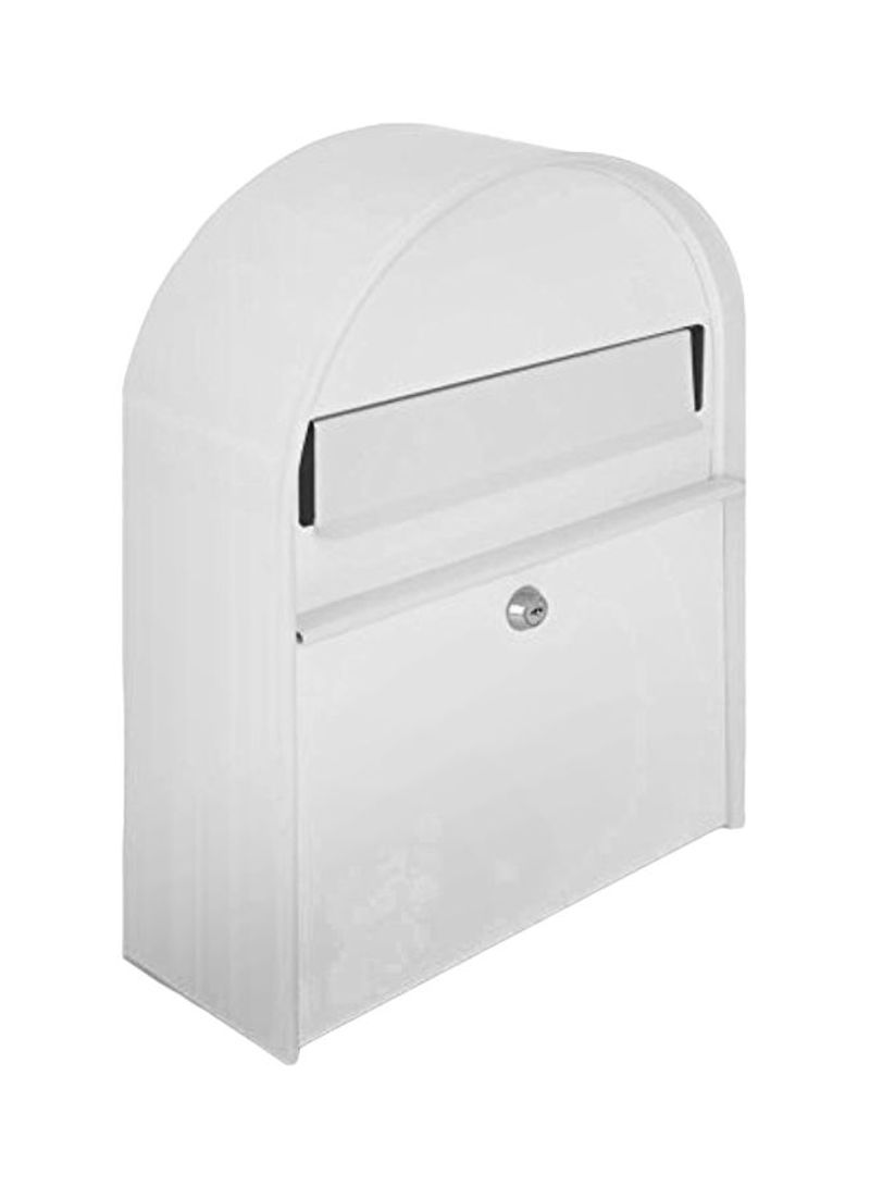 Wall Mount Lockable Mailbox White