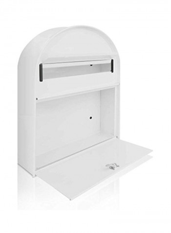 Wall Mount Lockable Mailbox White