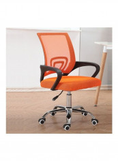 Office, Home Comfortable Simple Desk Chair Orange/Black