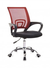 Office, Home Comfortable Simple Desk Chair Red/Black