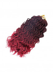 Wavy Senegalese Twist Crochet Braids Hair Extension Red