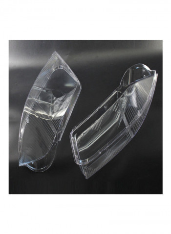 2-Piece Headlight Headlamp Lens Cover Caps Replacement For Volkswagen VW Passat B5.5 2000-2005