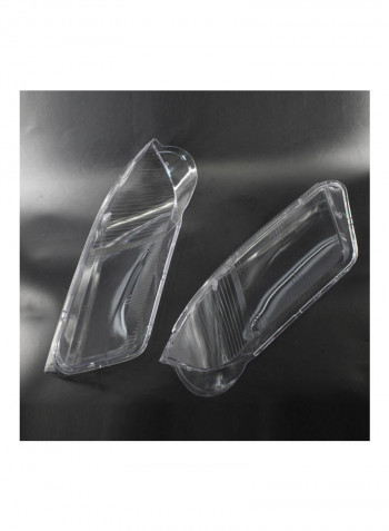 2-Piece Headlight Headlamp Lens Cover Caps Replacement For Volkswagen VW Passat B5.5 2000-2005