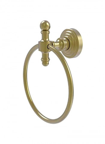 Retro Wave Towel Ring Gold