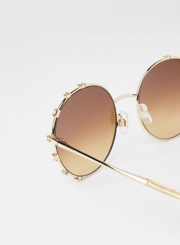 Women's Embellished Frame Sunglasses - Lens Size: 57 mm