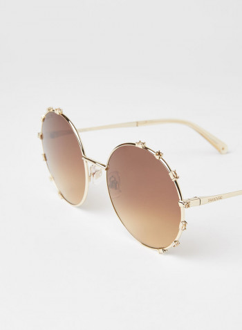 Women's Embellished Frame Sunglasses - Lens Size: 57 mm