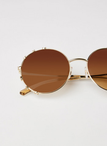 Women's Embellished Frame Sunglasses - Lens Size: 57 mm