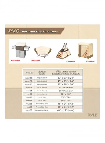 Grill Protector With Air Vent Beige/Brown