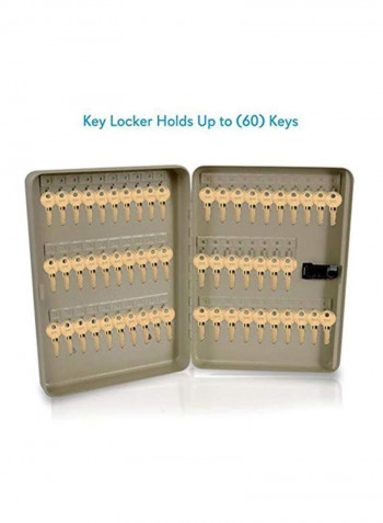 Security Locker Grey 11.2x3.0x14.6inch