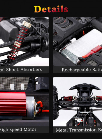 1:10 4WD 2.4GHz Off Road High-Speed Vehicle Remote Control Car 39cm