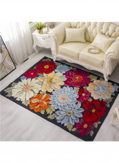 Flower Pattern Simple Soft Mat Multicolour 140X200centimeter