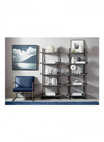 Odin Med Marble Disc On Stand Off-White 9.25 x 5 x 15.75inch