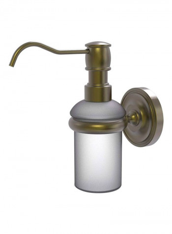 Prestige Regal Collection Wall Mounted Soap Dispenser Clear/Gold 5ounce